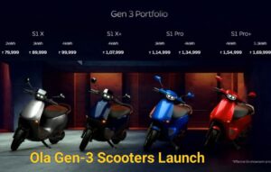 Ola Gen-3 Scooters Launch: ओला इलेक्ट्रिक ने लॉन्च की जेन 3 स्कूटर रेंज – बार-बार चार्जिंग का झंझट खत्म! सिंगल चार्ज पर 320Km