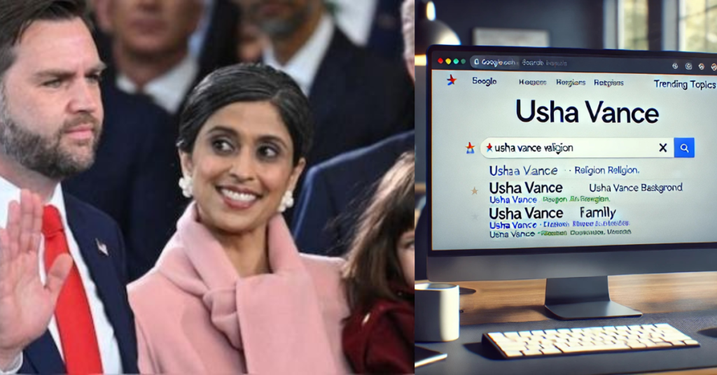 Who is Usha Vance: अमेरिकी उपराष्ट्रपति जेडी वेंस की पत्नी उषा वेंस का धर्म क्या है?', ट्रंप की शपथ के बीच लोग गूगल पर क्या सर्च कर रहे थे