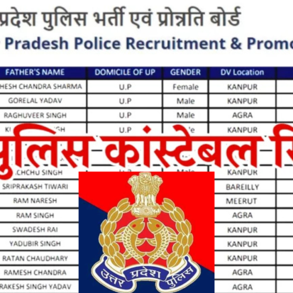 UP Police Constable Result 2025 Out: उत्तर प्रदेश पुलिस कांस्टेबल भर्ती का फाइनल रिजल्ट जारी, ऐसे करें चेक