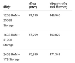 REDMAGIC Gaming Tablet 3 Pro की कीमत