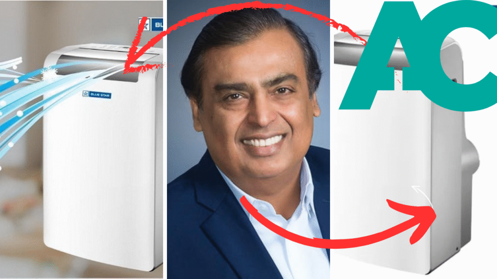 मिडिल क्लास लोगों को अंबानी के तरफ से गिफ्ट … सस्ते में लॉन्च हुआ Reliance Portable AC,  सिर्फ ₹1999 देकर खरीदें
