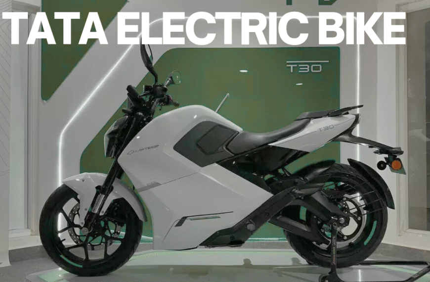 TATA Electric Bike: टाटा की सबसे सस्ती और दमदार इलेक्ट्रिक बाइक सिर्फ ₹85000 में, जो सिर्फ 2 घंटे में फुल चार्ज हो जाती है!