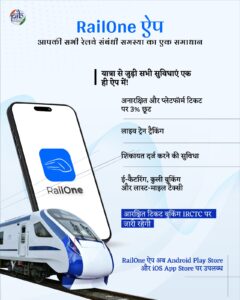 RailOne की खासियतें: