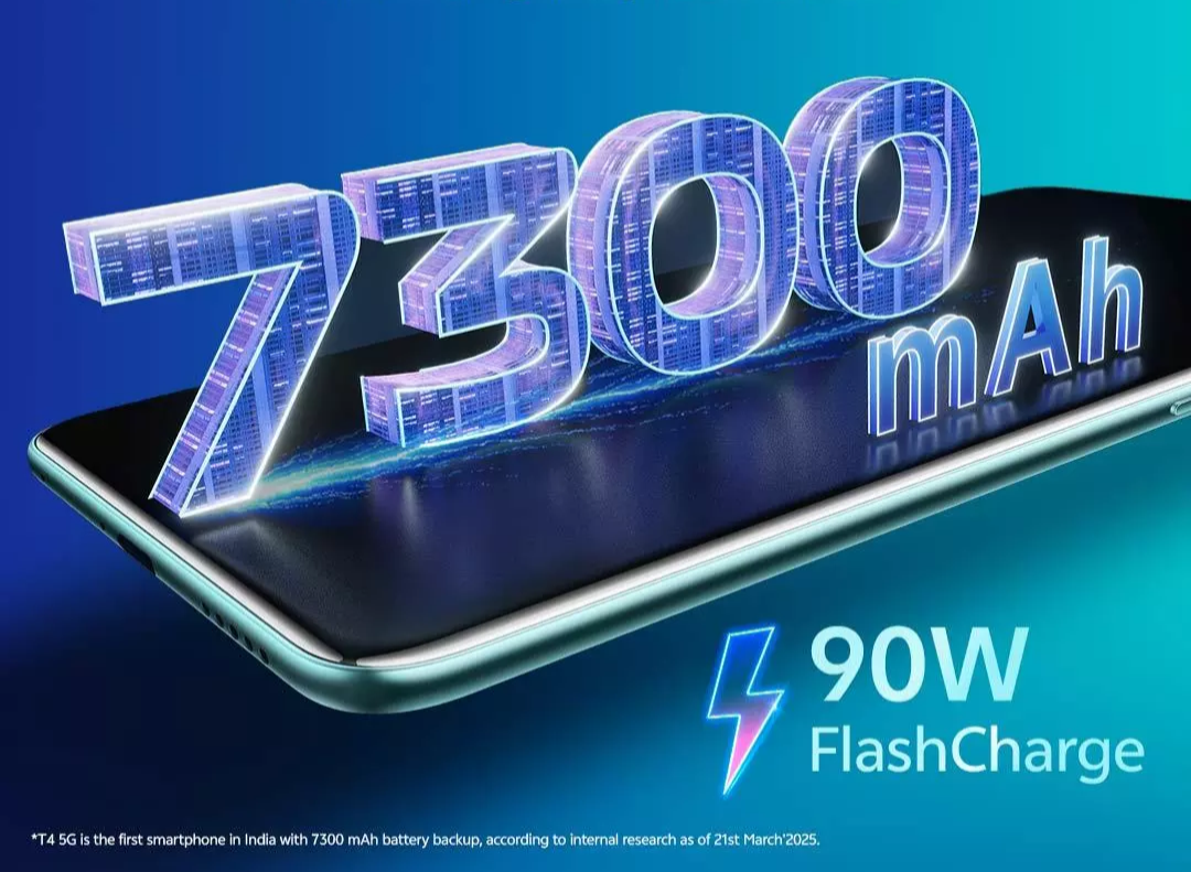 Vivo T4 5G: दमदार कैमरा, 7300mAh बैटरी और Snapdragon 7s Gen3 प्रोसेसर के साथ सिर्फ ₹21,999 में – जानें ऑफर और फीचर्स