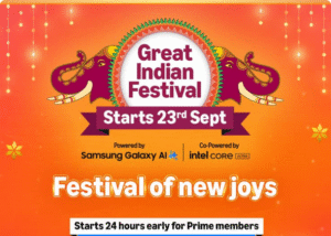 Amazon Great Indian Festival Sale 2025: 23 सितंबर से शुरू, Prime मेंबर्स को मिलेगा 24 घंटे पहले एक्सेस